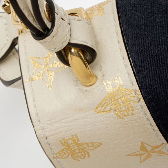 Gucci Calfskin Bee & Star Sylvie Mini Top Handle - Picture 13 of 16
